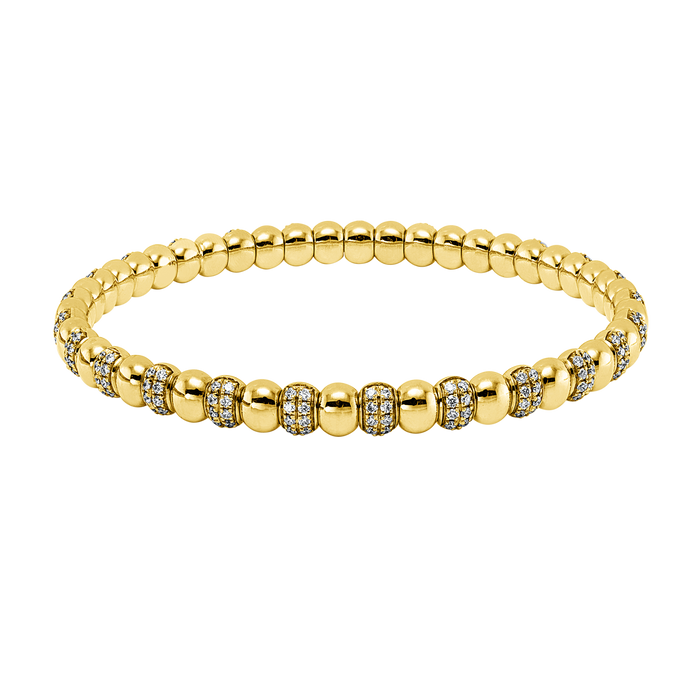 Armreif 18 kt GG, Flex-Band, variabel